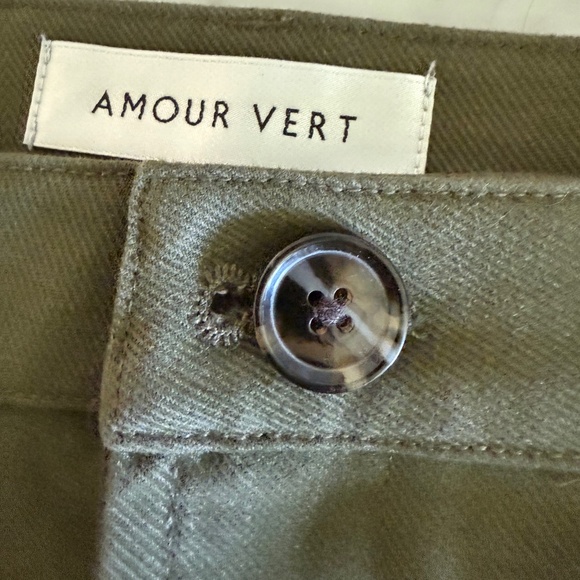 Amour Vert Lina Organic Cotton Skirt in Calla Green - Picture 4 of 8